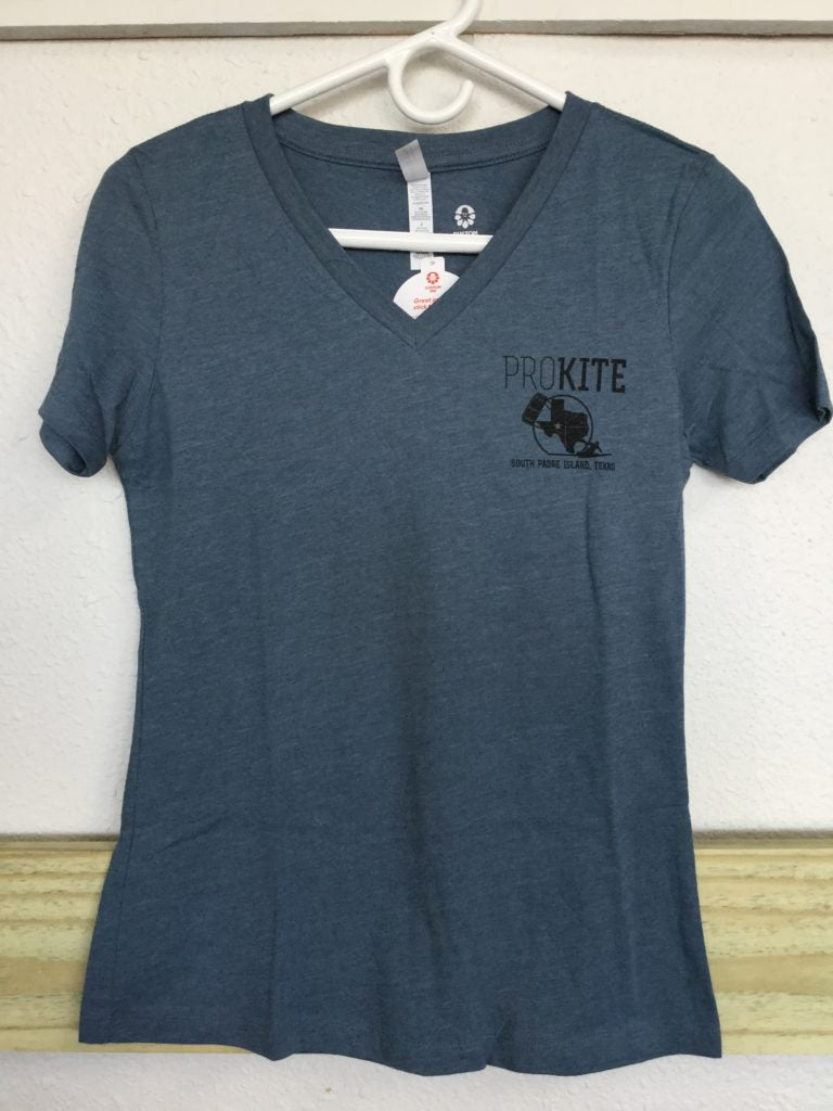 Prokite T-shirt 'Texas Kiter' Womens V-neck